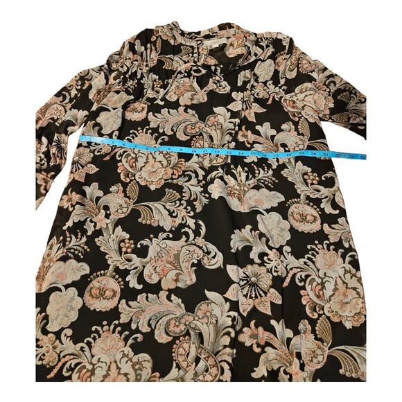 LOFT Small Long Sleeve Floral Mini Dress - Picture 5 of 7